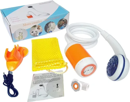 Miniatura 4 de Iron Hammer Ducha portátil para acampar Ducha al aire libre Ducha eléctrica de mano Naranja