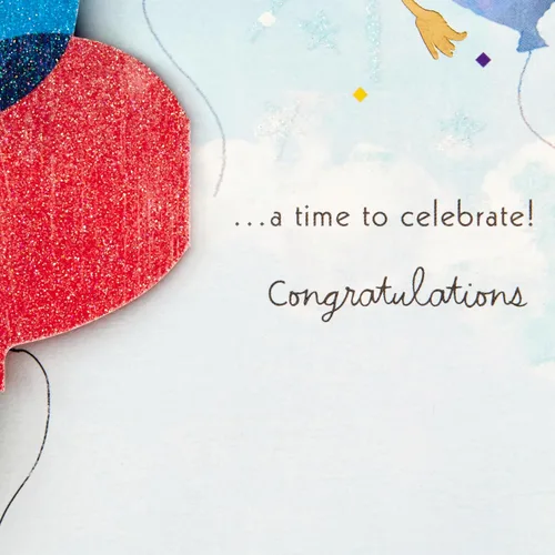 Miniatura 4 de Hallmark Tarjeta de graduación desplegable de Paper Wonder (A Time to Celebrate)