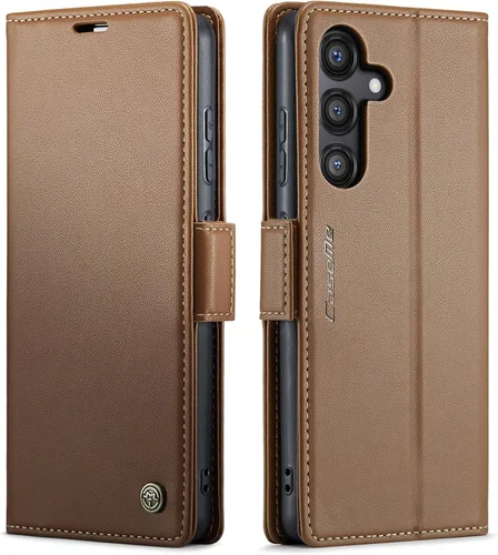 Miniatura 58 de QLTYPRI Funda tipo cartera para Samsung Galaxy S22 Ultra, funda magnética de piel sintética de alta calidad con bloqueo RFID, ranuras para tarjetas
