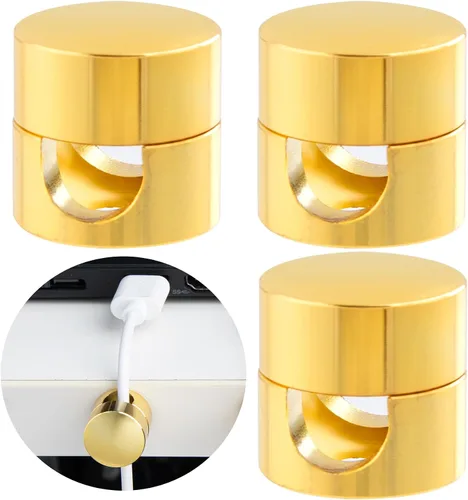 Miniatura 37 de SmallCat 6 juegos de soportes de cargador para cables, soportes de anclaje de cable ajustables negros, clips de cable de metal adhesivos