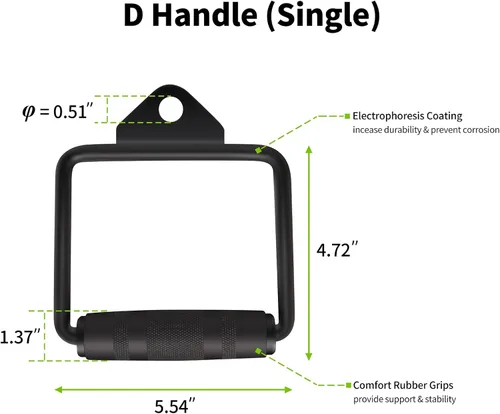 Miniatura 6 de Accesorios de cable para gimnasio en casa, fabricados en acero sólido resistente, accesorio de extracción LAT, accesorios para máquina