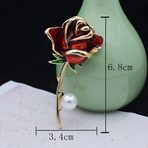 Miniatura 5 de Broche de rosa para bufanda o bolsa de abrigo para fiestas, bodas, banquetes