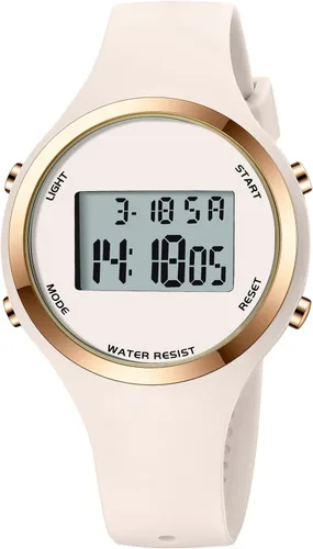 Miniatura 41 de Women LED Display Elecreonic Watch Fashion Chrono Alarm Digital Clock Woman Outdoor Sport Wirstwatch