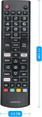 Miniatura 3 de AKB75675304 Reemplazo de control remoto para LG Smart TV HDTV 32LM5620BPUA 32LM570BPUA 32LM620BPUA 32LM630BPUB 32LM6350PUA 32LM639BPUB 43LM5700PUA