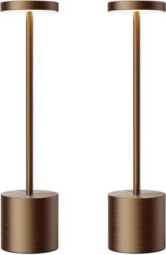 Miniatura 11 de SAKRINGT Lámparas de mesa inalámbricas recargables, luz de mesa LED portátil de 6000mAh operada con batería para restaurante al aire libre, paquete