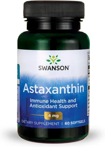 Swanson Astaxantina - Suplemento antioxidante para la salud de los ojos, el cerebro y la piel para adultos con gran cantidad de pantallas que buscan