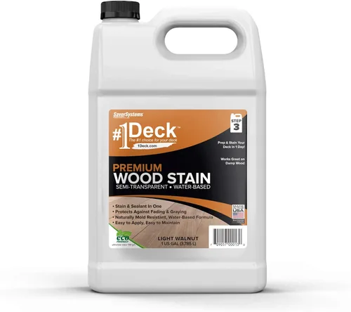 Miniatura 13 de # 1 Deck Premium - Tinte de madera semitransparente para tarimas de terraza, vallas y revestimientos Natural