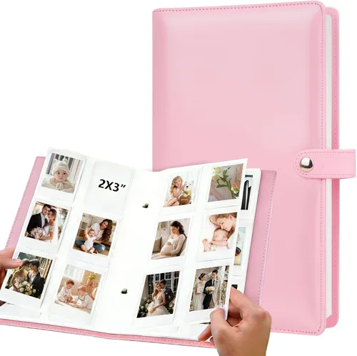 Miniatura 12 de Ruibytree Álbum de fotos para libro de fotos Polaroid de 2 x 3 pulgadas, capacidad de forma segura 432 imágenes de recuerdos únicos, compatible