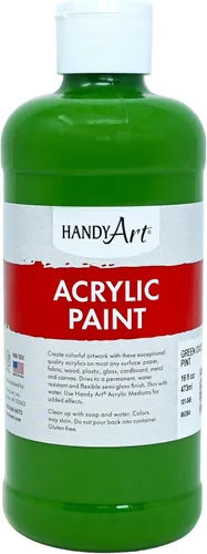 Miniatura 70 de Pintura acrílica para estudiantes, artesanías de 16 onzas. Plateado metálico