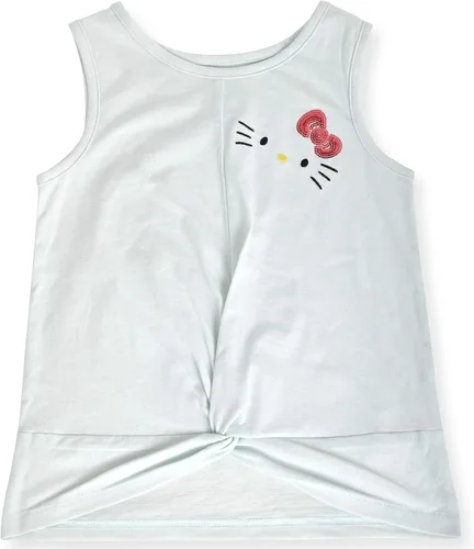 Miniatura 2 de Hello Kitty Conjunto de camiseta de moda de 2 piezas para niñas y pantalones cortos activos con pantalones cortos de delfín de moda