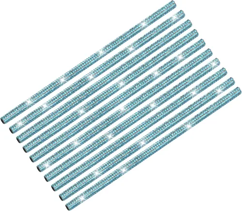 Miniatura 14 de INSAUTO Bling - Tira de decoración de ventilación de coche para mujeres y niñas, 10 piezas de diamantes de imitación para aire acondicionado