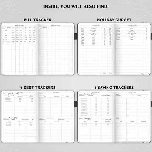 Miniatura 5 de Legend Budget Planner - Libro organizador financiero, cuaderno de cuentas de dinero y seguimiento de gastos para presupuestos mensuales del hogar