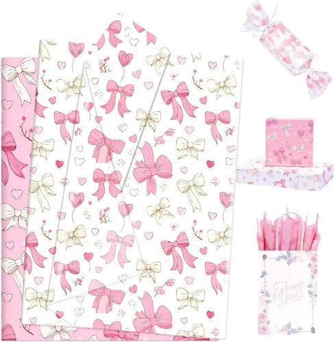 Miniatura 21 de Larcenciel 60 hojas de papel de seda floral vintage, papel de seda de arte de flores silvestres para bolsas de regalo y embalaje, suministros