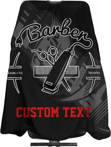 Miniatura 32 de Capa de peluquero personalizada, Capa de salón para corte de pelo personalizada para hombres