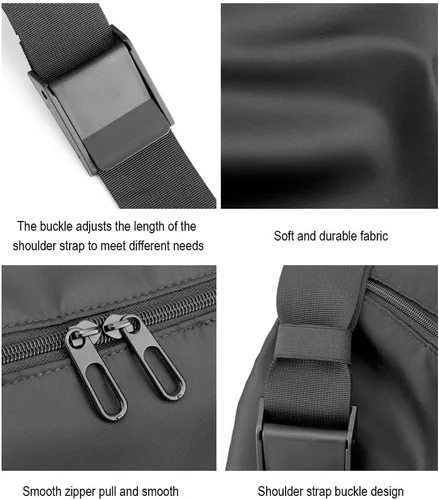 Miniatura 8 de Pequeña bolsa deportiva para gimnasio, bolsa de entrenamiento impermeable, mini bolsa de lona para hombres y mujeres, bolsa de viaje ligera