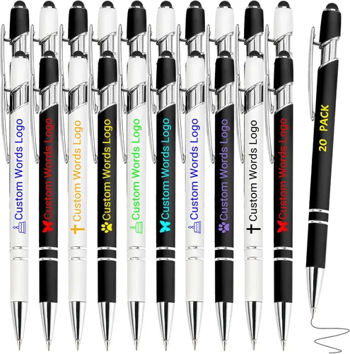 Miniatura 12 de Bolígrafo personalizado con nombre, bolígrafo personalizado, logotipo, tinta negra suave, regalo personalizado para mujeres, hombres, negocios