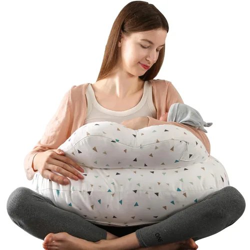 Miniatura 12 de Almohada de lactancia BATTOP para lactancia materna, alimentación con biberón, almohadas de lactancia de talla grande con correa ajustable