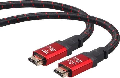Miniatura 5 de Ritz Gear Cable HDMI 2.0 4K de 15 pies [paquete de 2] cable de nailon trenzado de alta velocidad de 18 Gbps y conectores dorados - 4K
