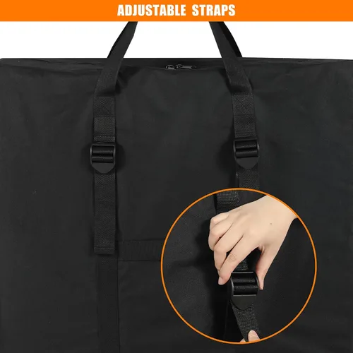 Miniatura 4 de REDCAMP Bolsa de almacenamiento para mesa plegable, bolsa de transporte impermeable con asas para mesa plegable de picnic, camping, tarjetas