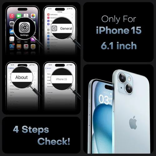 Miniatura 350 de TOCOL Funda para iPhone 11, compatible con Magsafe, protección completa de cámara, imanes integrados, protección contra caídas, funda translúcida