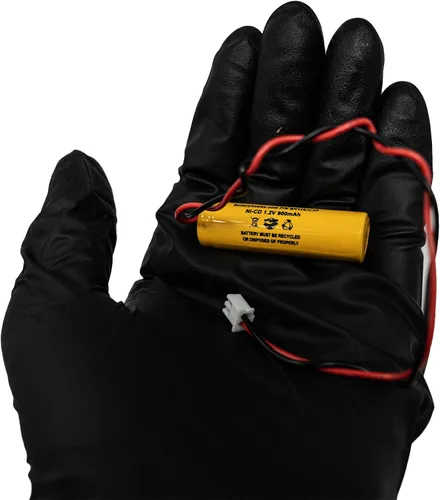 Miniatura 5 de (2 unidades) 1.2v 900mAh AA Ni-CD señal de salida luz de emergencia NiCd batería reemplazo ELB CS01 EXR LED EL M6 AA900mAh OSA268 conector blanco