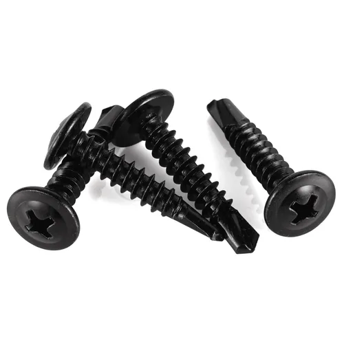 Miniatura 5 de Mellewell Tornillos autoperforantes de cabeza de oblea #8 x 1, tornillos de madera, tornillos de chapa autorroscantes rápidos de cabeza de truss
