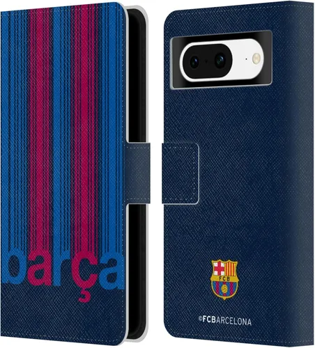Miniatura 9 de Head Case Designs Officially Licensed FC Barcelona Ball Pattern Campions Leather Wallet Case Compatible with Google Pixel 8