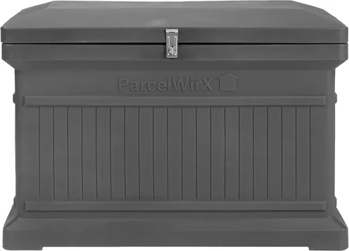 Miniatura 15 de RTS Home Acccents ParcelWirx Caja de entrega horizontal de alta calidad con tapa con bisagras, 33.5 x 18 x 23.2 pulgadas, color negro
