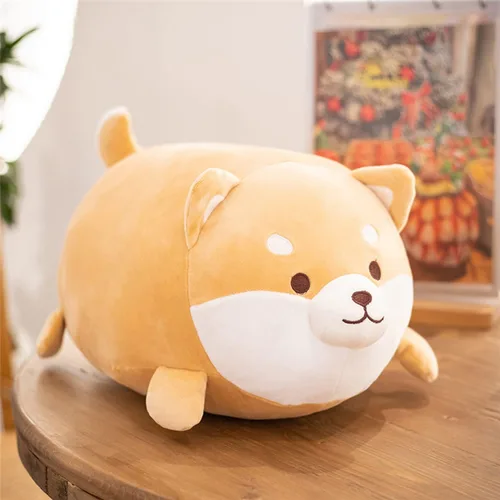 Miniatura 6 de Lindos y suaves animales de peluche para perros Shiba Inu, juguetes de peluche para perros Shiba Inu, almohada de peluche para perros Shiba Inu
