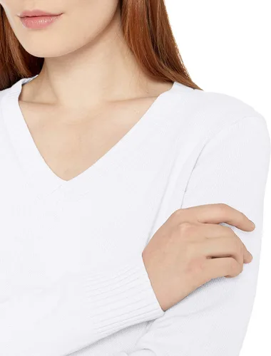 Miniatura 4 de Suéter Tienda Essentials para mujer, 100% algodón, de manga larga, con cuello en V