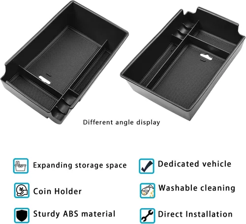 Miniatura 2 de EDBETOS Bandeja organizadora de consola central compatible con accesorios Hyundai Sonata 2020 2021-2022 2023 Limited N-Line Interior Reposabrazos
