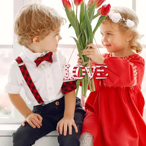 Miniatura 3 de Adornos de madera para cartas de amor para pintar de 7 pulgadas, tamaño grande, para el Día de la Madre, el Día de San Valentín, discos de madera