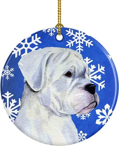 Miniatura 177 de Caroline's Treasures Cavalier Spaniel - Adorno de cerámica para colgar en el árbol de Navidad, para el hogar, Navidad, fiestas, regalo, 3 pulgadas