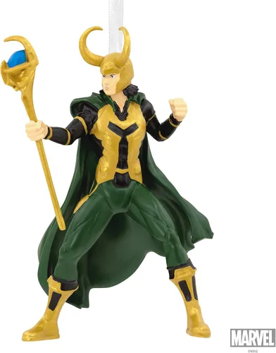 Miniatura 6 de Hallmark Marvel Loki - Adorno navideño de resina