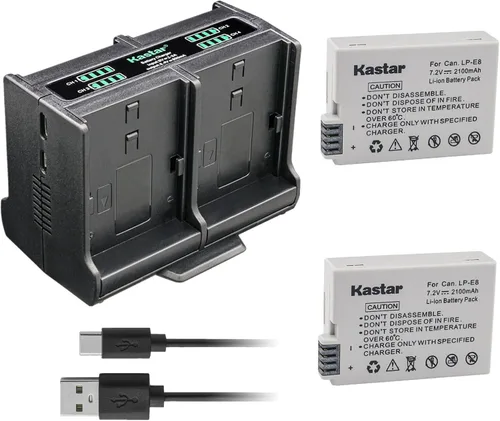 Miniatura 6 de Kastar Cargador de batería cuádruple compatible con Canon EOS Rebel T2i, EOS Rebel T3i, EOS Rebel T4i, EOS Rebel T5i, EOS 550D, EOS 600D, EOS 650D