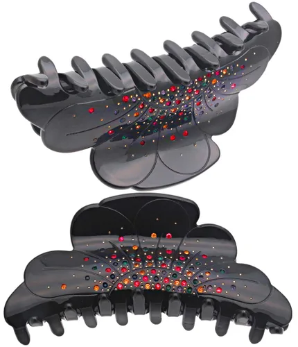 Miniatura 6 de Fashion & Lifestyle Pinza para el cabello de 5 pulgadas para mujeres y niñas, grande, pinza bastante fuerte, pasador antideslizante, agarre hacia