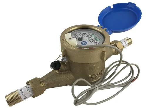Miniatura 8 de DAE Medidor de agua caliente sin plomo MJ-75R NTEP, acoplamientos NPT de 3/4", salida de pulso, galón