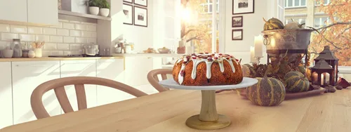 Miniatura 9 de Soporte de cerámica blanca para tartas con base de bambú, soporte para pasteles y postres para bodas y cumpleaños, decoración de cocina y hogar
