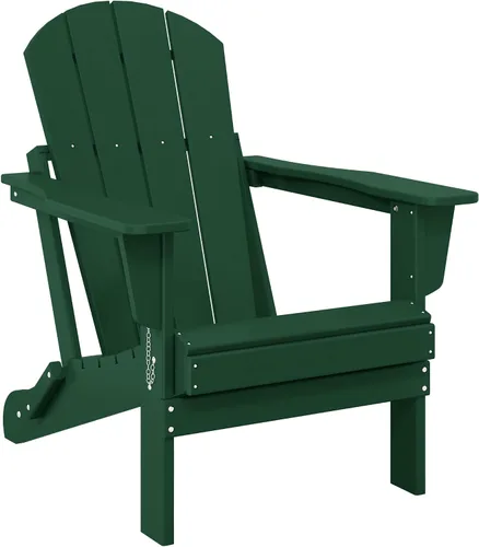 Miniatura 26 de HDPE Laguna Silla Adirondack plegable de polietileno (juego de 2), teca