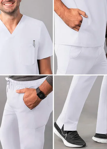 Miniatura 4 de Adar Addition Go-Everyday - Conjunto de exfoliante para hombre, elegante top y pantalones de carga
