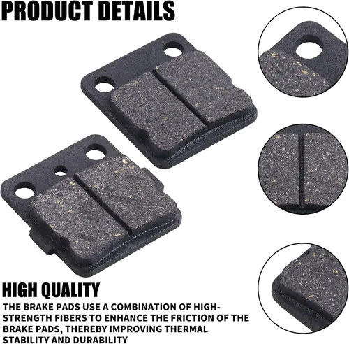 Miniatura 3 de Pastillas de Freno Delanteras/Traseras Compatible con Yamah Wolverine 350 Warrior 350 Blaster 200 Banshee 350 Braking para Raptor 125 YFZ350 YFS200