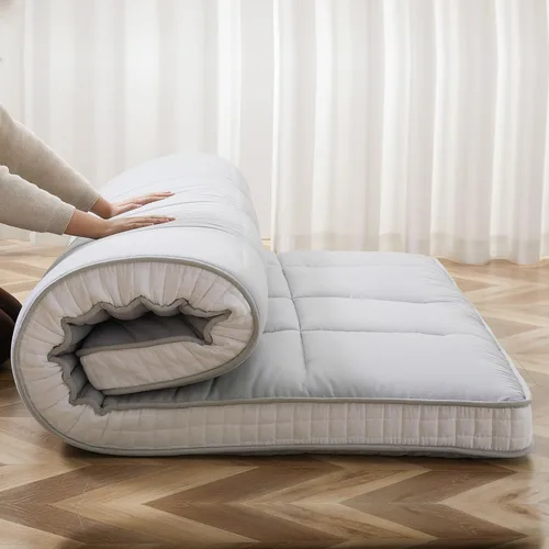 Miniatura 14 de colchón de futón japonés de 10 cm para piso, colchón plegable de piso tamaño individual - almohadilla de espuma viscoelástica para dormir