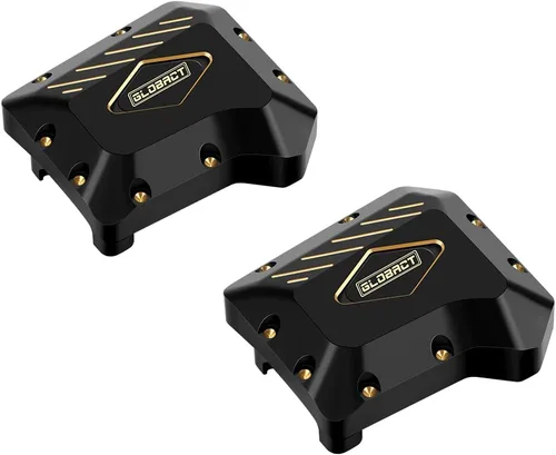 GLOBACT Latón delantero y trasero ejes cubierta cubierta diferencial 4.37 oz contrapeso para 1/10 TRX4 RC Crawler coche actualizaciones piezas (2PCS)