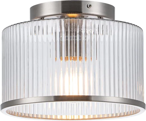 Miniatura 12 de MAYNA Lámpara de techo de granja, lámpara de techo rústica de 2 luces con montaje empotrado de metal y madera, accesorios de iluminación de pasillo