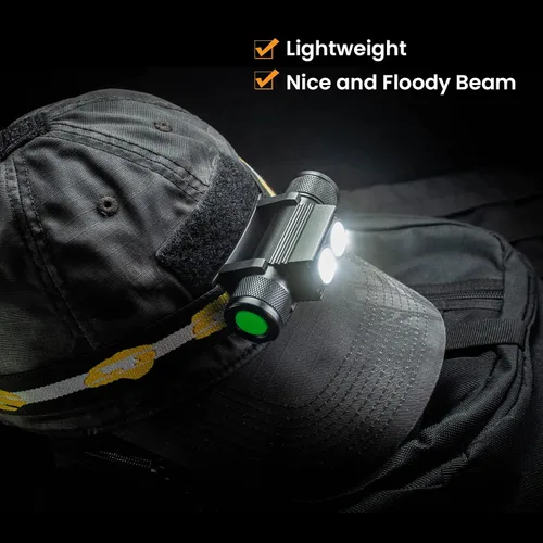 Miniatura 4 de sofirn Linterna frontal recargable, H25L 1000 lúmenes con LED dual 5000K 90 de alto CRI, linterna frontal USB súper brillante para correr, camping