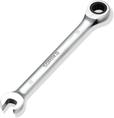 Miniatura 13 de Llave combinada de trinquete industrial de grado SORAKO, en acero Cr-V (A-21mm métrico)