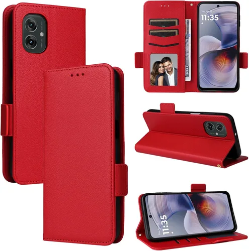 Miniatura 214 de Funda de piel sintética compatible con Motorola Moto E22 4G, funda de piel sintética compatible con Motorola Moto E22i 4G, color negro