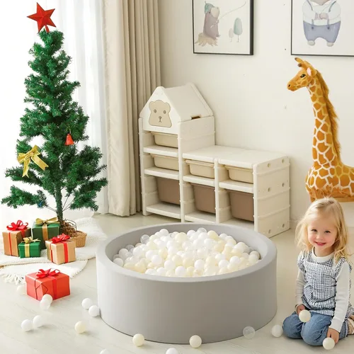 Miniatura 5 de GOGOSO Pelotas de juego de bolas de plástico para bebés, niños y niñas, decoración de casa de juegos, piscina, diversión sin ftalatos, sin BPA, Un