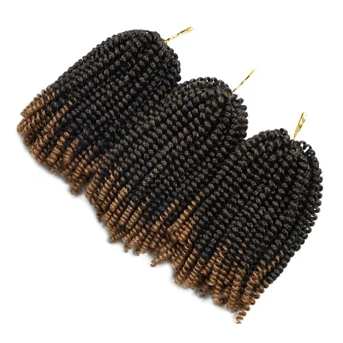 Miniatura 54 de Beyond Beauty Cabello de Ganchillo Spring Twist 90 hebras 8 pulgadas Spring Twists Esponjosas Trenzado, Trenzas de Ganchillo Spring Twist Bomb Twist