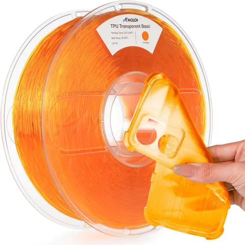 Miniatura 19 de AMOLEN Filamento de impresora 3D de TPU 95A, 0.069 pulgadas que brilla en el verde oscuro, filamento de impresión 3D flexible de TPU suave, alta